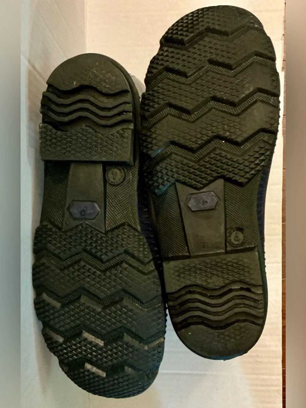 Kamik Youth Size 4 Rain Boots Dark Navy Waterproof Rubber Pull-On Outdoor